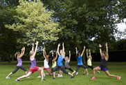 outdoor exercising